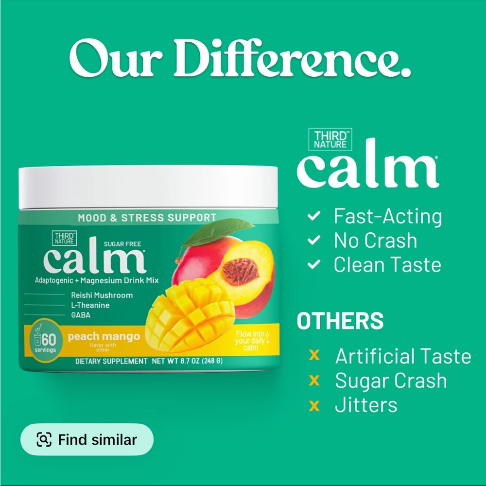 Third Nature Calming Drink Mix with Magnesium Glycinate - Picture 6 of 6